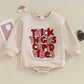 Baby Girl Boy Valentines Day Outfit Sweatshirt Romper Tops Long Sleeve  Bodysuit Newborn Fall Winter Clothes