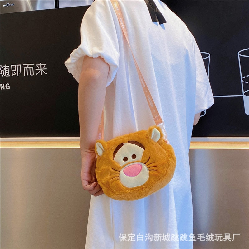 Kawaii Disney Anime Hobby Minnie Mouse Kids Plush Crossbody Bag On The Go Organizer