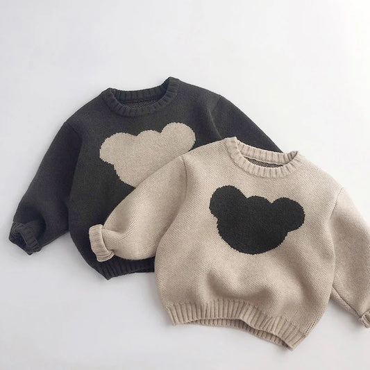 Kids Clothes Sweaters Casual Winter Autumn Knitted Sweaters Cute Cartoon Kintwear Children Girls Boys Thick Sweater High Quality
