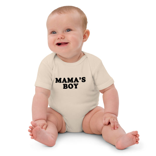 Mama’s Boy Organic cotton baby bodysuit
