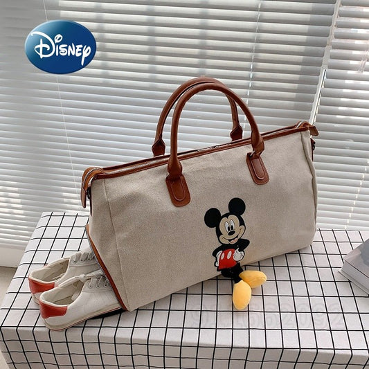 Disney Mickey's New Women's Travel Bag Fashion Large-capacity Travel Luggage Bag Boarding Bag Luxury Brand Portable Fitness Bag