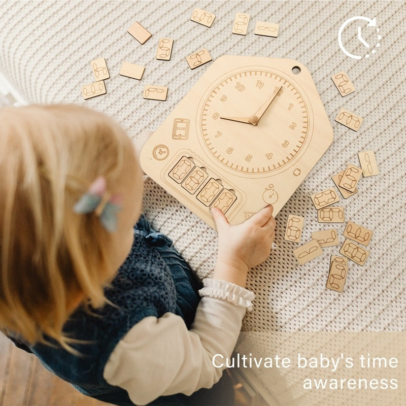 Wooden Clock Cognitive Board