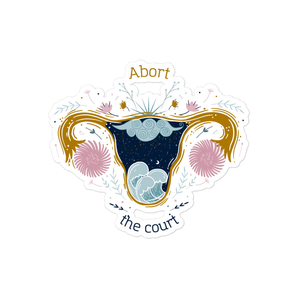Uterus Abort Court Sticker
