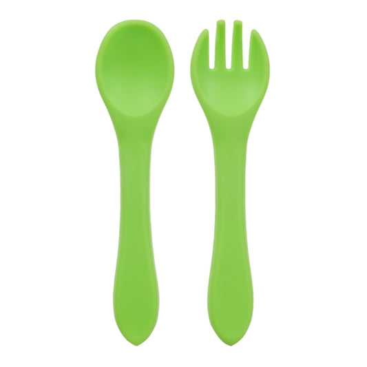Wooden Handle Silicone Spoon For Baby Spoon