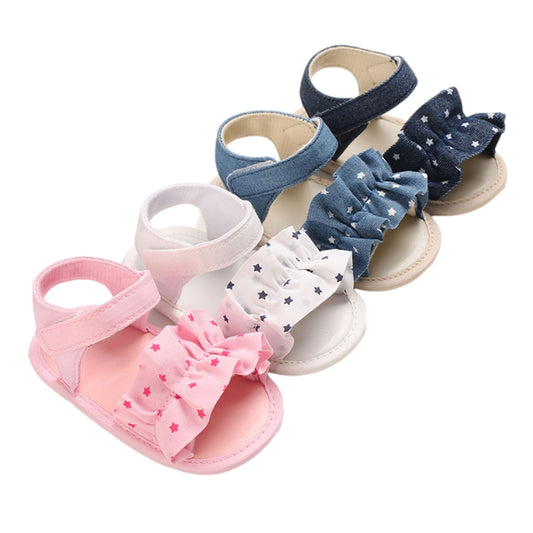 Summer Sandals With Ruffle