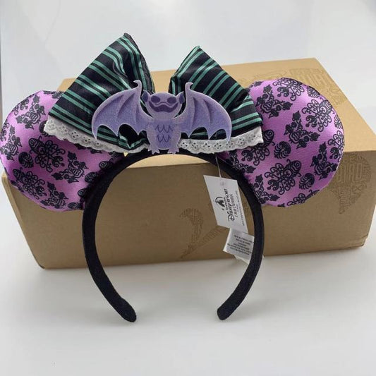 Minnie Mickey Mouse Sequin Ears with Bow Headband