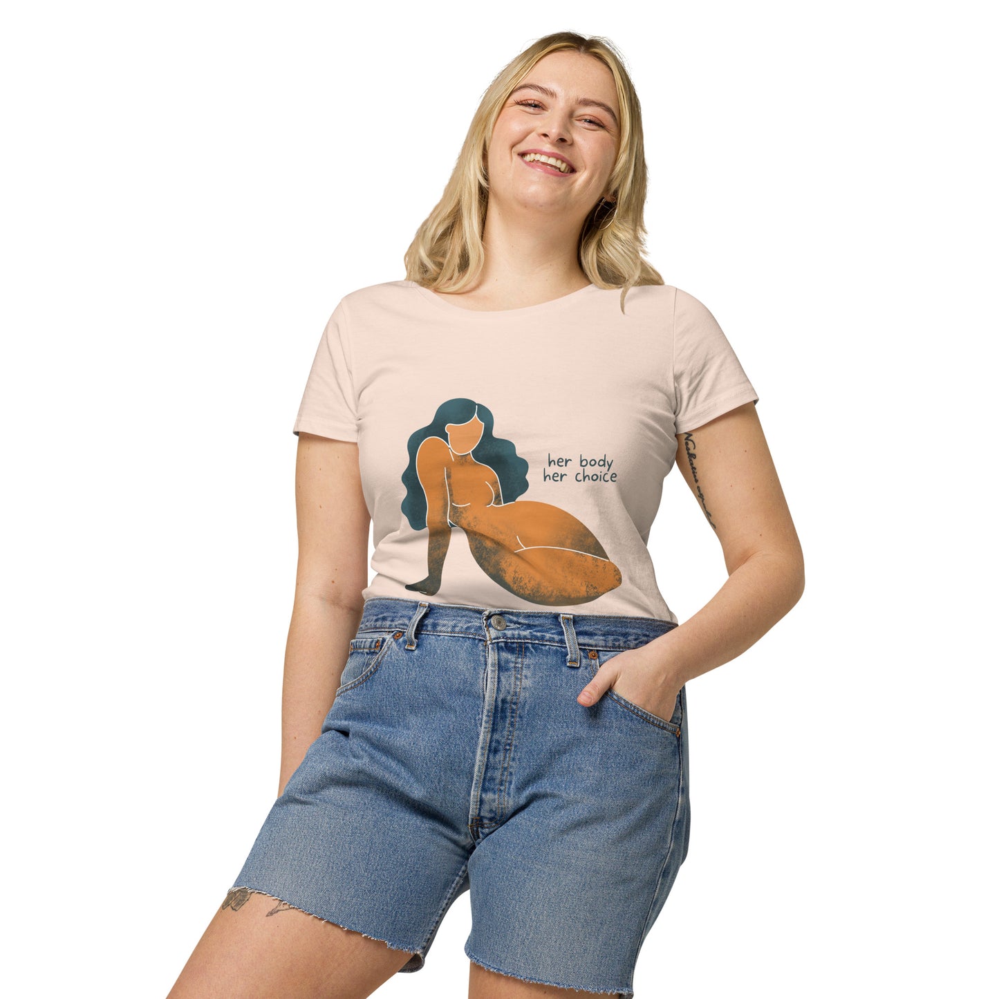 Her Body Her Choice Women’s basic organic t-shirt