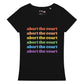 Rainbow Abort Court Women’s basic organic t-shirt