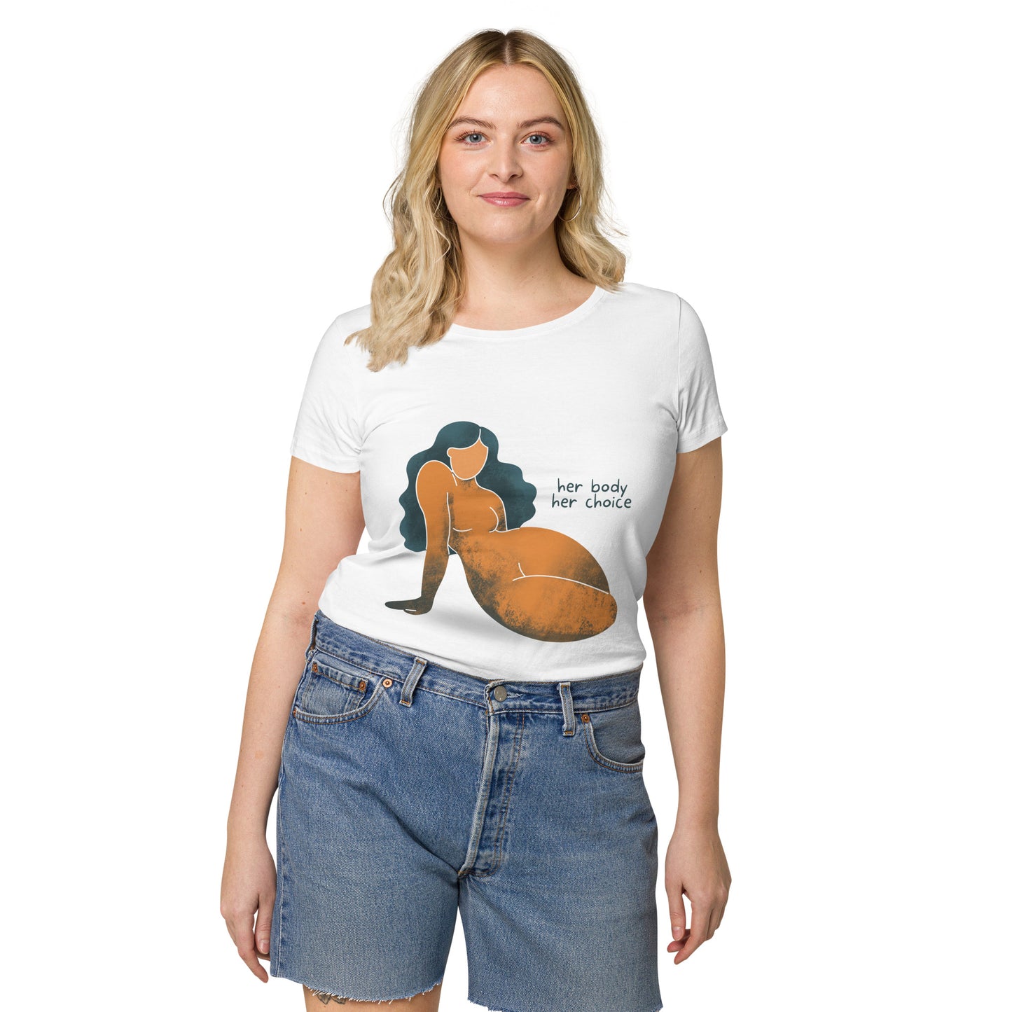 Her Body Her Choice Women’s basic organic t-shirt