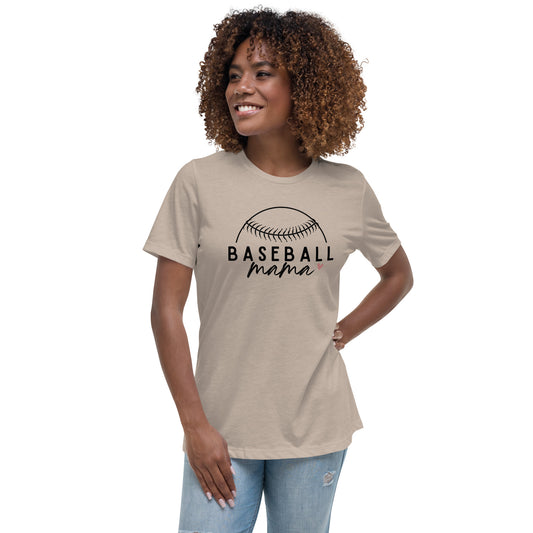 Baseball Mama Women's Relaxed T-Shirt