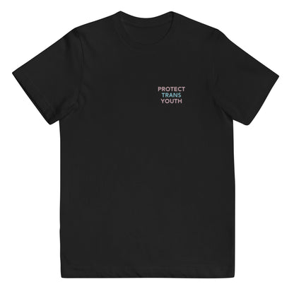 "Protect Trans Youth" Youth jersey t-shirt (Neon light option)
