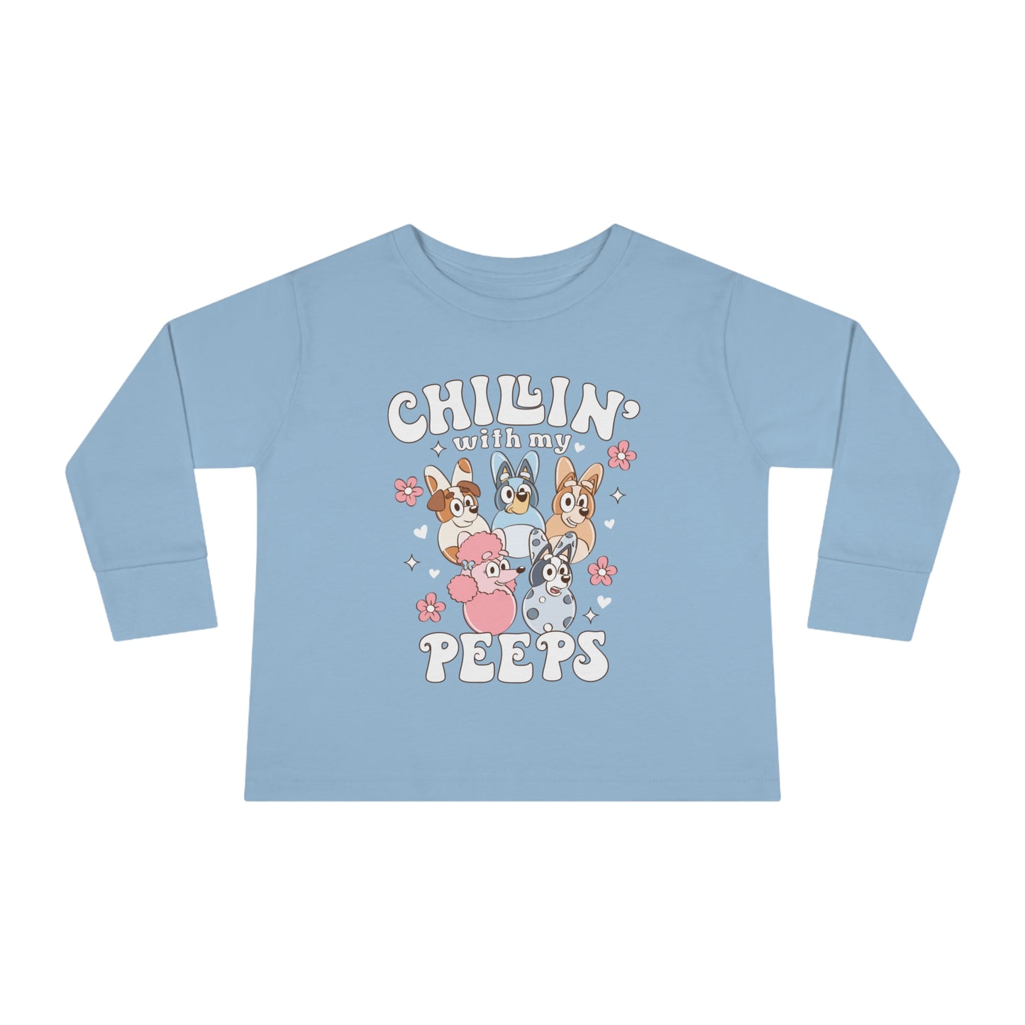 Flower Chillin with Peeps Long Sleeve