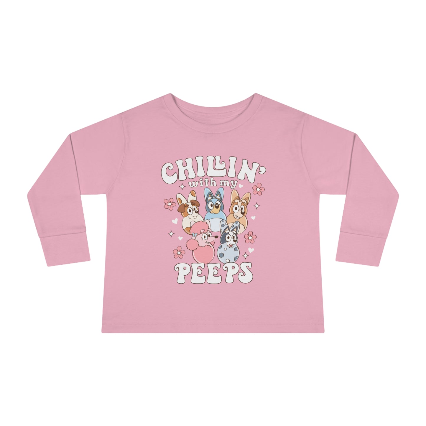 Flower Chillin with Peeps Long Sleeve