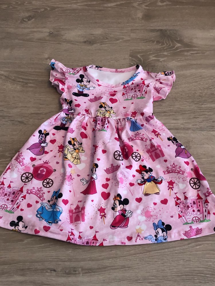 minnie princess ruffle sleeve dress