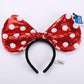 Disney Mickey Ears Ariel Princess Disneyland Beauty Fashion Bowknot Headband Festival Party Decoration Headwear Girl Toy Gift