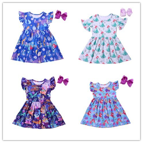 ARIEL DISNEY DRESSES IN SEAMLESS PRINT