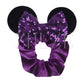 purple minnie scrunchie ears disney scrunchie