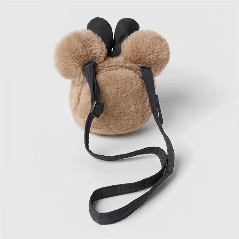 Kawaii Disney Anime Hobby Minnie Mouse Kids Plush Crossbody Bag On The Go Organizer