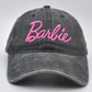 2023 New Summer Barbie Baseball Cap Kawaii Fashion Adults Girls Boys Casual Adjustable Outdoor Sunshade Hat Hip Hop Unisex Caps