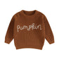 Pumpkin Knitted Sweater