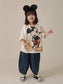 Baby Girl Clothes Disney  Mickey Mouse Pattern New Fashion Short Sleeve 9m To 6 Years T-shirt  Casual Tops Summer Spring clothes