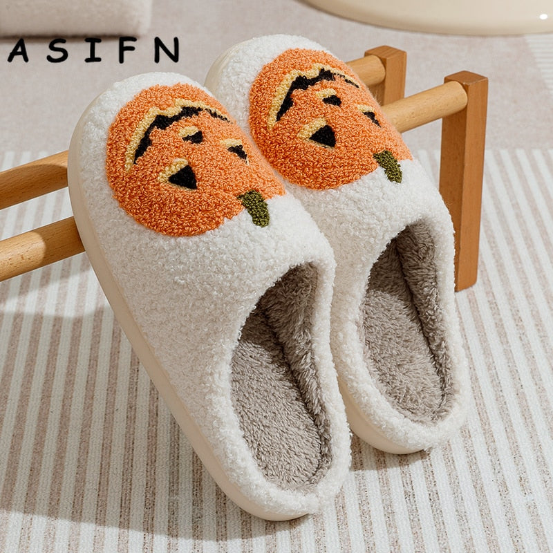 NEW Pumpkin Halloween Slippers