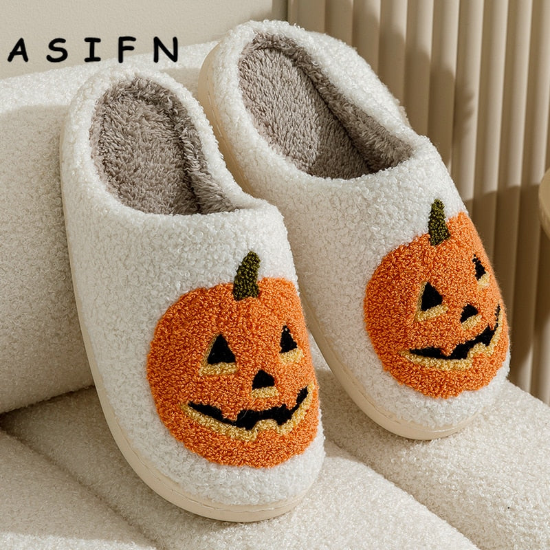 NEW Pumpkin Halloween Slippers