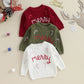 Merry Christmas Sweatshirt | Christmas Gift | Merry And Bright Sweatshirt | Kids Christmas Shirt | Christmas Outfits | Holiday Sweater