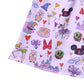 2022  Baby Girls Milk Silk Mickey Print Pearl Dress Knee Length Kids Clothing Cartoon Castle Princess Bow Skirt Sleeveless