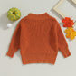 Knitted Sweater Halloween Pumpkin/Skull Print