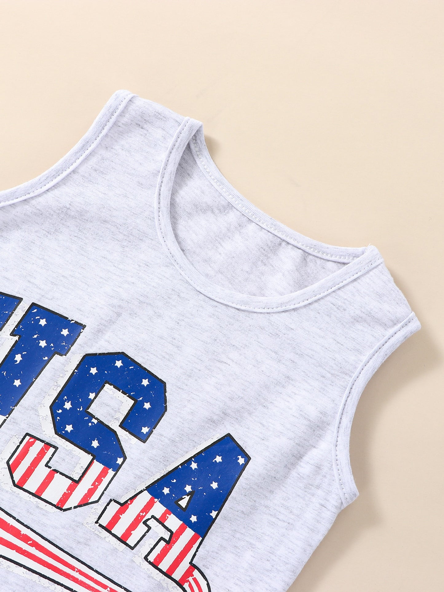 Toddler Boy Girl 4th of July Outfit Summer USA Sleeveless Tank Vest Flag Shorts Set Little Kids Baby Clothes