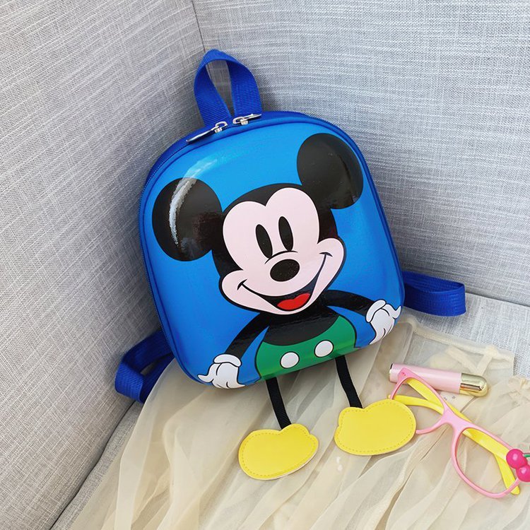 Kindergarten Baby Disney Schoolbag Fashion Kids Backpack Cute Cartoon Mickey Small School Bag Boys And Girls Hardshell Bags