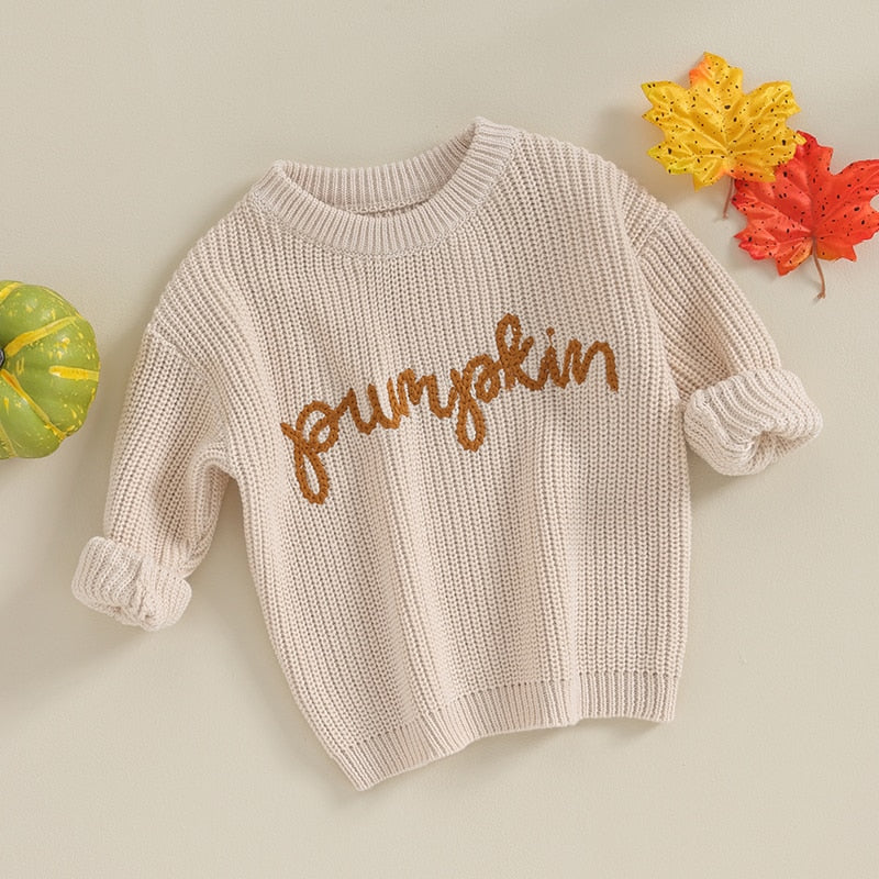 Pumpkin Knitted Sweater