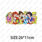 Disney Cartoon Stickers Princess Stitch Mickey Minnie Group Photo Iron on Patches Applique for Cloth Diy Craft