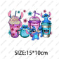 Disney Cartoon Stickers Princess Stitch Mickey Minnie Group Photo Iron on Patches Applique for Cloth Diy Craft