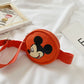 Disney Chest Bag Mickey Mouse Cartoon Children Canvas Cute Crossbody Bag Girls Mini Waist Bag Toddler Purses and Handbags