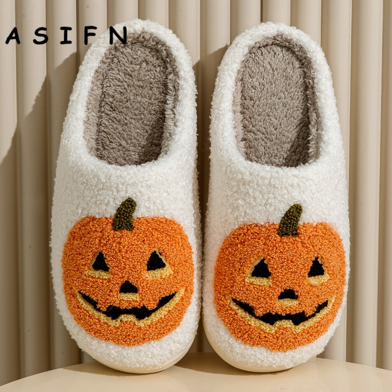 NEW Pumpkin Halloween Slippers