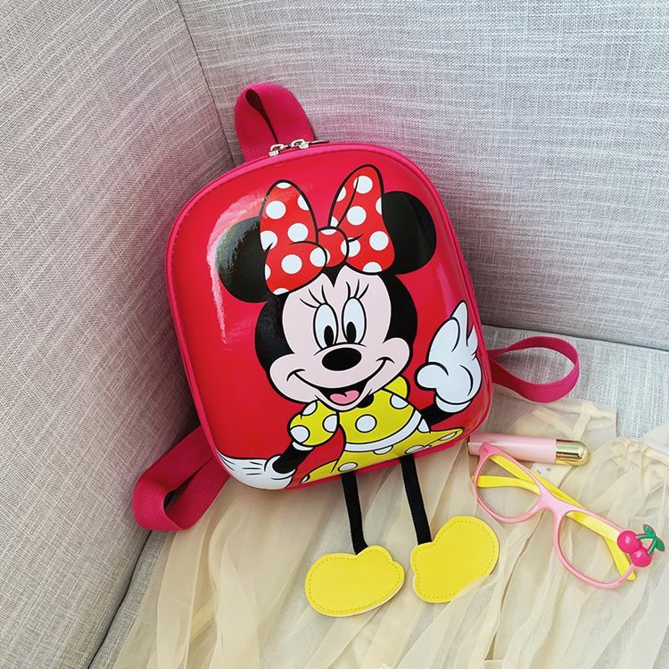 Kindergarten Baby Disney Schoolbag Fashion Kids Backpack Cute Cartoon Mickey Small School Bag Boys And Girls Hardshell Bags