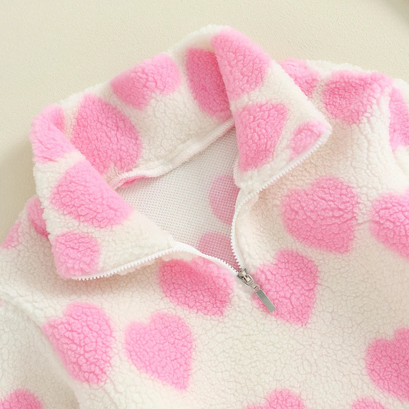 Pink Heart Pullover (2-6T)