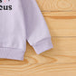 Children Autumn Sweatshirt Letter Star Print Long Sleeve Crew Neck Kid Girl T-shirt Halloween Pullover Tops