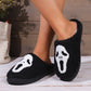 New Ghostface Slippers Pumpkin Slippers Halloween Women's Embroidered Home Slippers Women's Flip Flops Home Floor Slippers Gifts