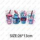 Disney Cartoon Stickers Princess Stitch Mickey Minnie Group Photo Iron on Patches Applique for Cloth Diy Craft