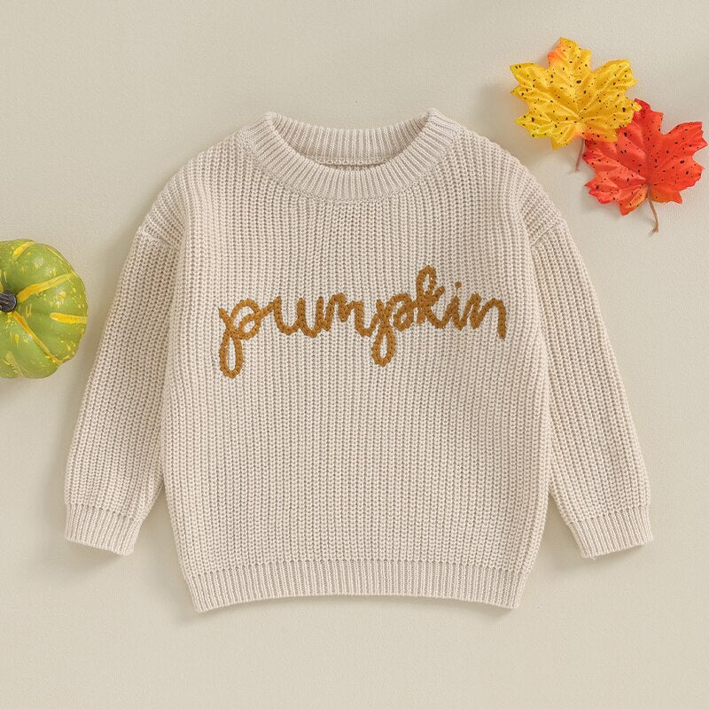 Pumpkin Knitted Sweater