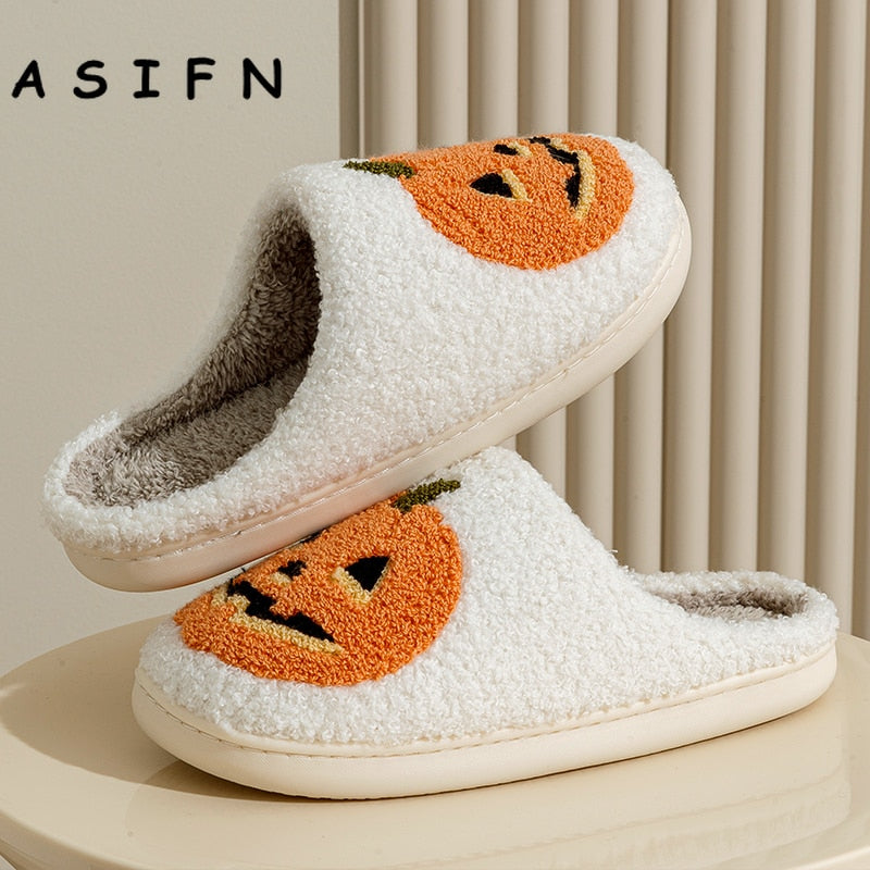 NEW Pumpkin Halloween Slippers