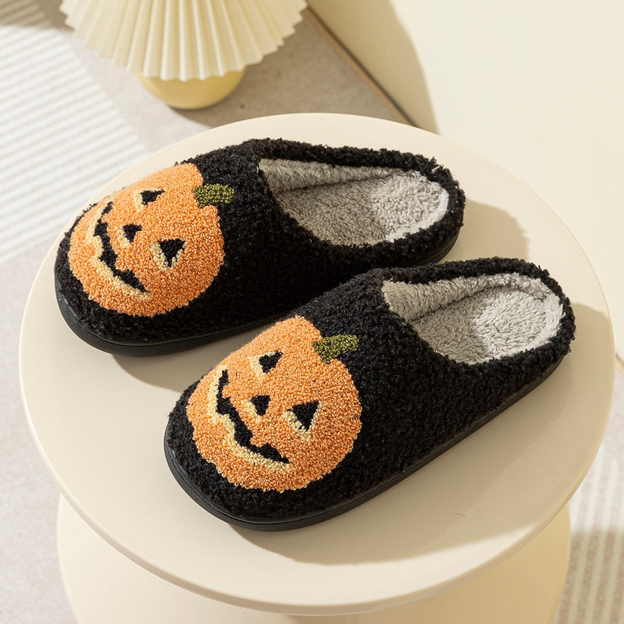 NEW Pumpkin Halloween Slippers