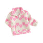 Heart print pullover