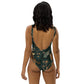 Roar in Style: Women's Tiger Print One Piece Swimsuit"