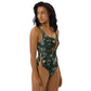 Roar in Style: Women's Tiger Print One Piece Swimsuit"