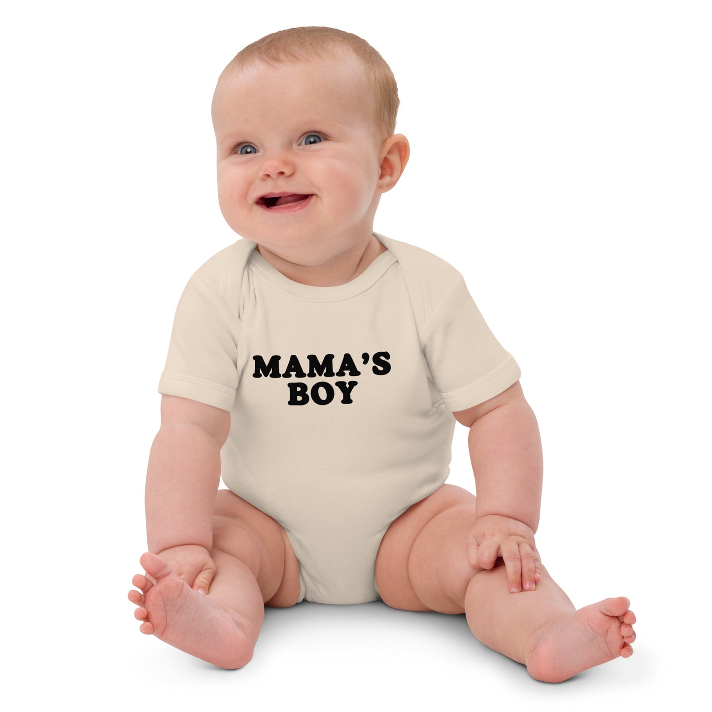 Mama’s Boy Organic cotton baby bodysuit