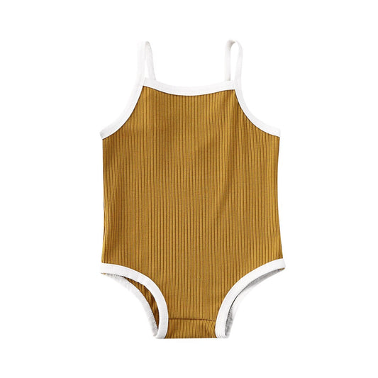 Solid Trim One Piece Swimmies